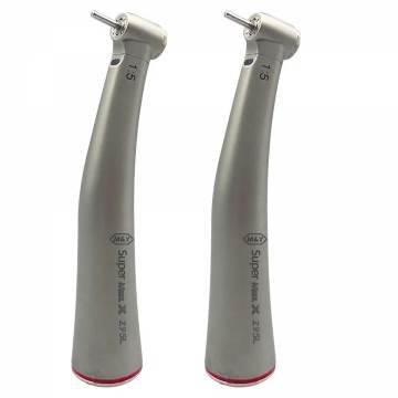 MINI head Z95L dental 1:5 speed increasing red ring contra angle handpiece with optic fiber stainless titanium body for FG bur