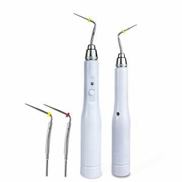 Dental  Gutta Percha Obturation System Endo Heated Pen Root Canal Hot Melt Filling Pen with 2 Tips with rechargeable battery